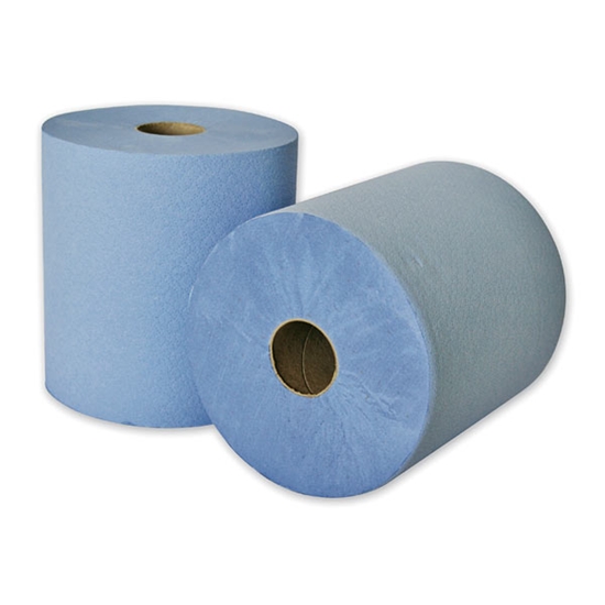 Picture of Blue 2 Ply Embossed Towel Roll (C/S of 6)