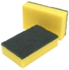 Picture of Yellow/Green Sponge Scourers Catering 14cm x 9cm