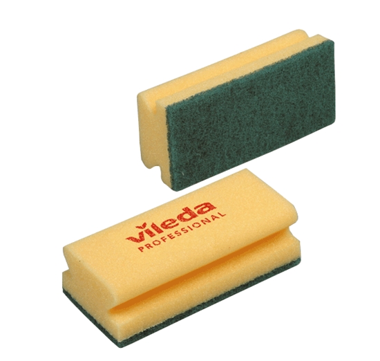 Picture of Vileda 101404 Abrasive Sponge Scourer- Size: 15x7cm