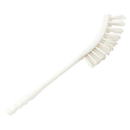 Picture of Bent Handled Stiff Toilet Brush 340MM WHITE