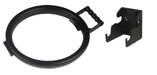 Picture of HILLBRUSH BAG HOOP 355MM & WALLBRACKET SET BLACK- SOLD EACH