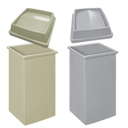 Picture of Beige Drop Shot Receptacle Base 112 Litre - Each