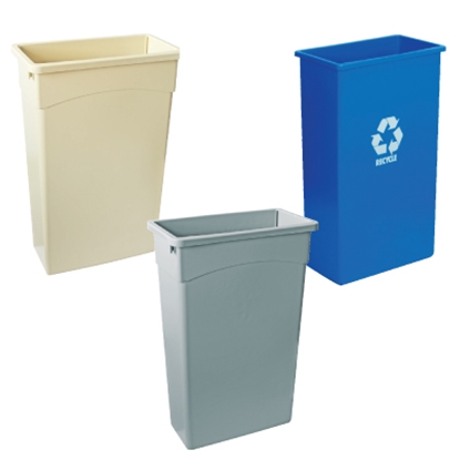 Picture of WALL HUGGER 'TALL BOY' RECYCLE BASE BLUE 90 LITRE - EACH