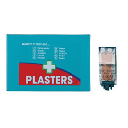 Picture of Hypo-Allergenic Blue Detectable Washproof Plasters Assorted Sizes