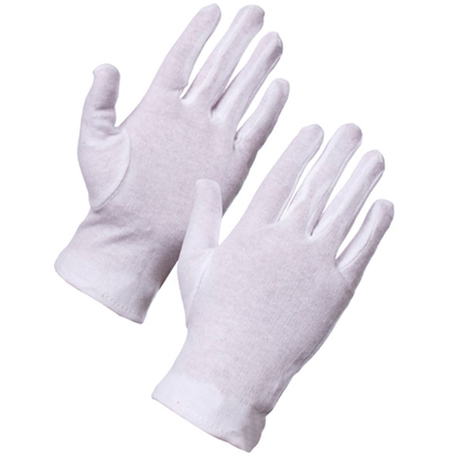 Picture of White Cotton Gloves- Size: 10"