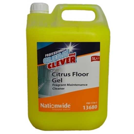 Picture of Clean and Clever 13680 Citrus Floor Gel 5 Litre