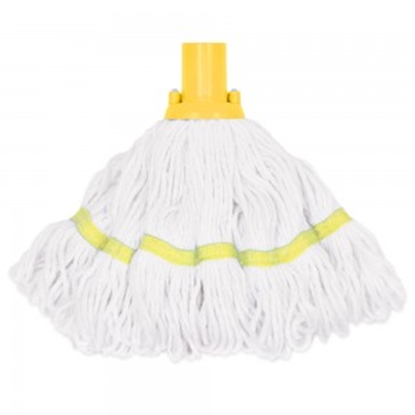 Picture of OPTIMA HYGIENE YELLOW 'RHP' EXEL COMPATIBLE SOCKET MOP 300G