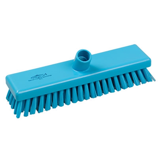 Picture of HILLBRUSH B770 300MM BLUE STIFF DECK SCRUB