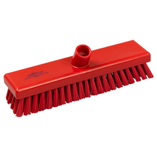 Picture of HILLBRUSH B770 300MM RED STIFF DECK SCRUB