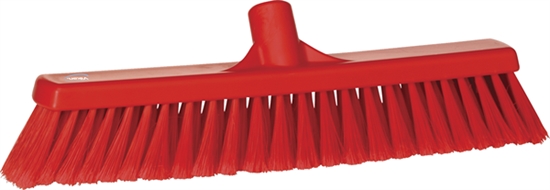 Picture of Vikan Broom Soft-Split Bristles 410MM RED