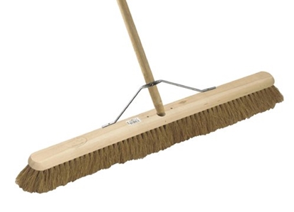 Picture of HILLBRUSH H4/9FHS 914MM INDUSTRIAL SOFT PLATFORM BROOM FITTED WITH HANDLE AND STAY