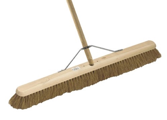 Picture of HILLBRUSH H4/9FHS 914MM INDUSTRIAL SOFT PLATFORM BROOM FITTED WITH HANDLE AND STAY