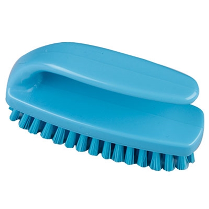 Picture of HILLBRUSH NA10B 102MM BLUE MEDIUM GRIPPY NAIL BRUSH