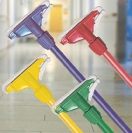 Picture of Blue Composite Mop Handle Including Mop Holder