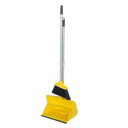 Picture of YELLOW LOBBY DUSTPAN & BRUSH PLASTIC COMPLETE