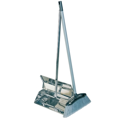 Picture of Stainless Steel Lobby Dustpan and Brush Combo