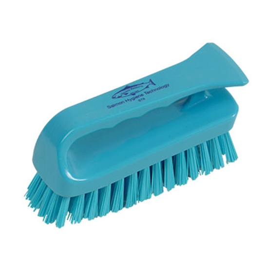 Picture of HILLBRUSH ST8 BLUE 152MM STIFF GRIPPY SCRUB BRUSH