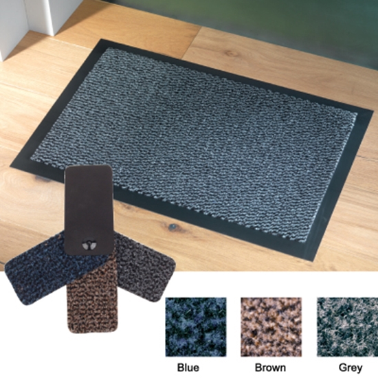 Picture of Grey FrontBRUSH Heavy Traffic Industrial Entrance Matting- Size: 90x120cm