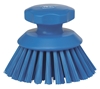 Picture of Vikan 38853 Round Hand Scrub Ø110mm- Hard Bristles Blue