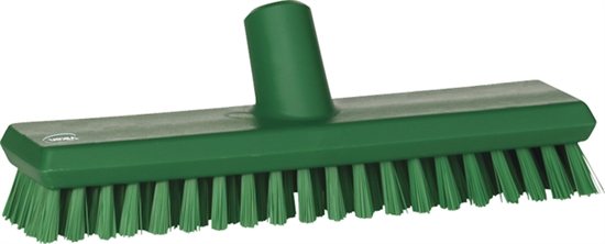 Picture of Vikan 70412 Deck Scrub 270mm Waterfed Very Hard Bristles- Green