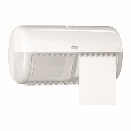 Picture of Tork T4 557000 Conventional Toilet Roll Dispenser White