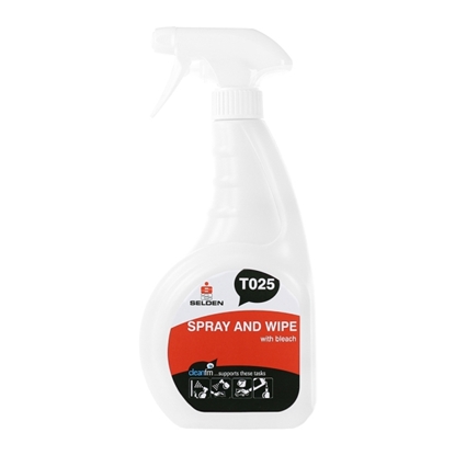 Picture of T025 Selden Spray & Wipe with Bleach Bactericidal Cleaner/ Mould Remover 750ml