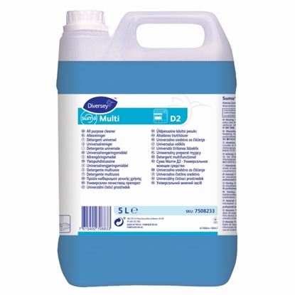 Picture of 7508233 Diversey D2 Suma Multi Concentrated All Purpose Detergent 5 Litre