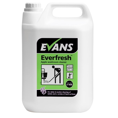 Picture of Evans Everfresh Apple Toilet and Washroom Cleaner 2 x 5 LTR