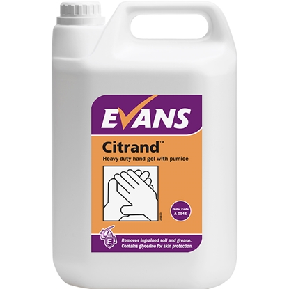 Picture of A094EEV2 CITRAND HAND GEL 2 x5LTR WITH FREE PUMP