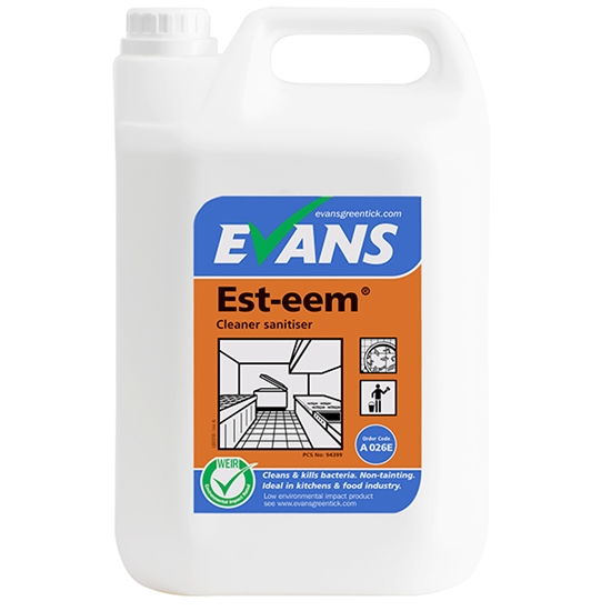 Picture of Evans Est-eem Unperfumed Cleaner Sanitiser 5 Litre