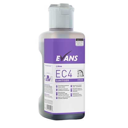 Picture of EVANS EC4 SANITISER 1ltr MULTI SURFACE DISINFECTAN