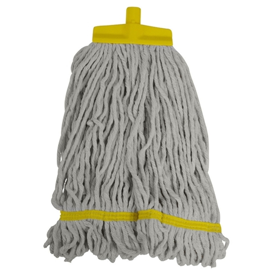 Picture of Z Removed NIL Stock SYR Kentucky Cotton Changer Looped Stay-Flat Mop head 341g (12oz) Yellow