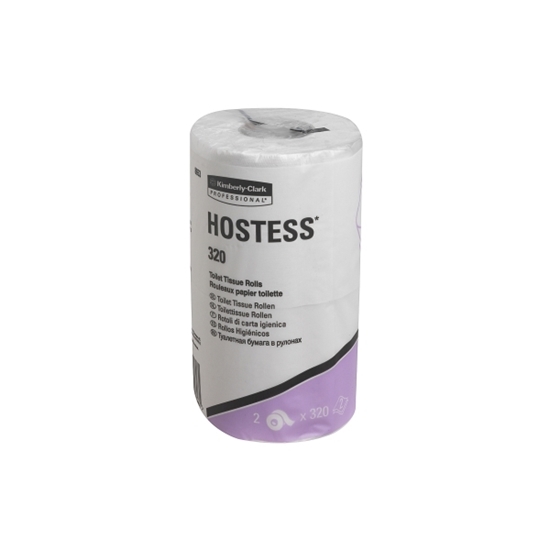 Picture of Kimberly Clark 8653 Hostess 320 Toilet Tissue Rolls 2 Ply- White