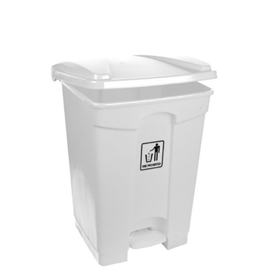 Picture of Polypropylene Pedal Bin 45 LITRE WHITE