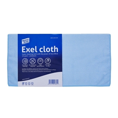 Picture of Exel Microfibre Cloth Blue 40cm x 40cm x10