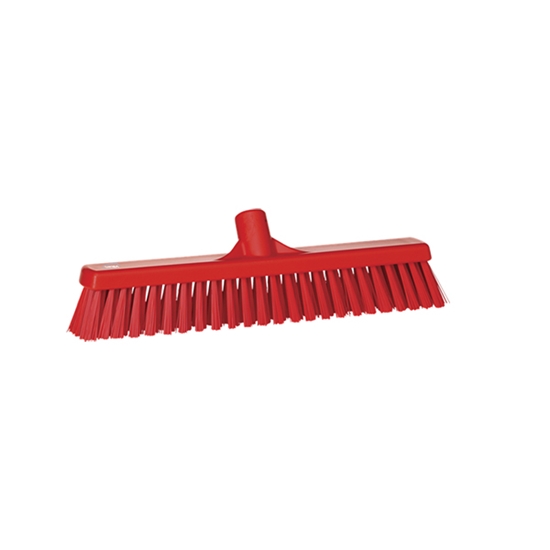 Picture of Vikan Broom Head Soft-Hard Bristles 410MM RED