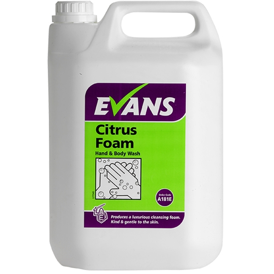 Picture of Evans Citrus Foam Soap  2 x 5Ltr