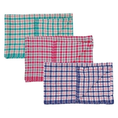 Picture of Coloured Check Tea Towel Pack