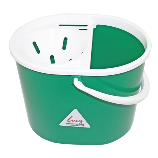 Picture of Oval Mop Bucket with Sieve 7 Litre- Green