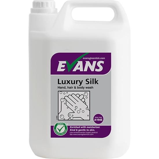 Picture of EVANS LUXURY SILK HAND BODY & HAIR WASH 5LTR