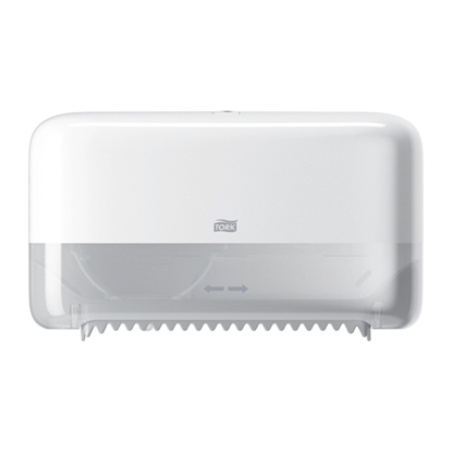 Picture of Tork 558040 T7 OptiServe® Coreless 2-Roll Toilet Paper Dispenser White