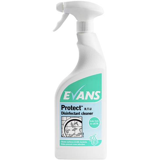 Picture of Evans Protect RTU Disinfectant Cleaner 750ml