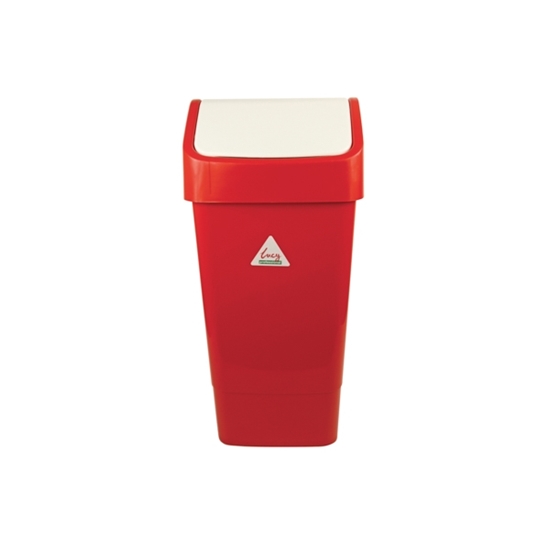 Picture of LUCY 50L RED SWING BIN COMPLETE