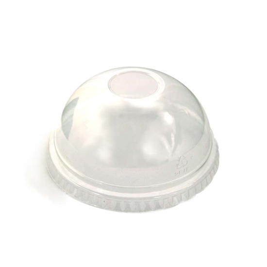 Picture of Solo Clear Dome Lid with Hole for Plastic Cups- TN20