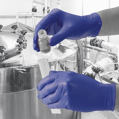 Picture of Indigo Med Sensitive Nitrile P/Free Gloves (100)