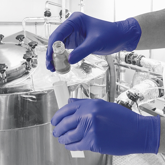 Picture of Indigo Large Sensitive Nitrile P/Free Gloves (100)