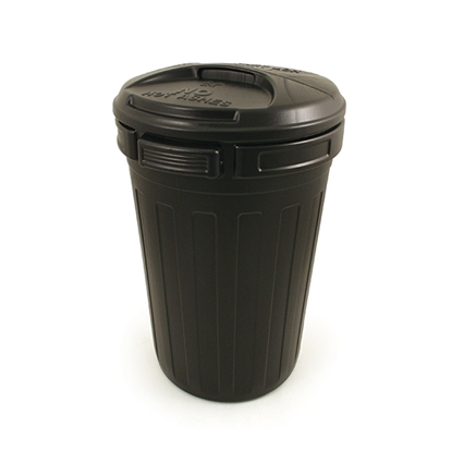 Picture of 80 LTR PLASTIC DUSTBIN BLACK WITH LID