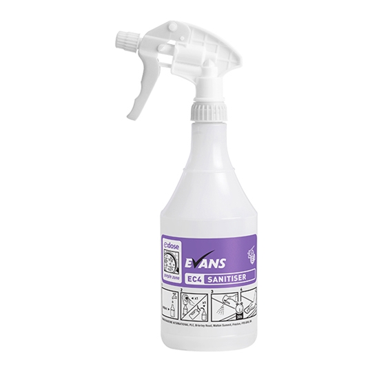 Picture of EVANS EC4 SANITISING TRIGGER  EMPTY SPRAY BOTTLE/TRIGGER SOLD EACH