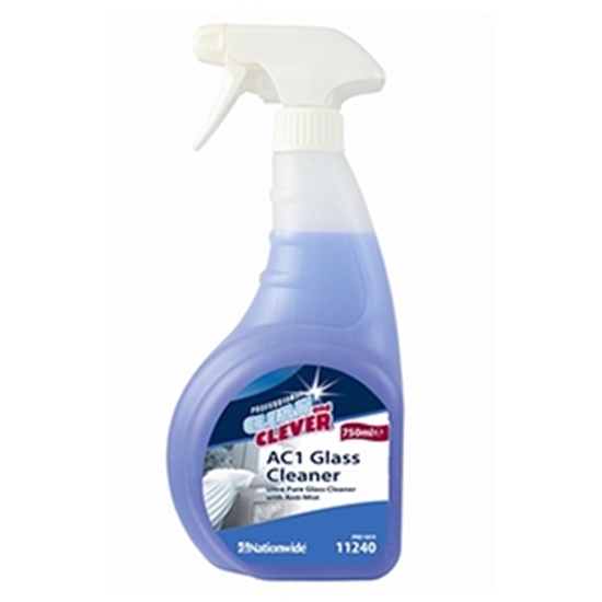 Picture of Clean and Clever 11240 AC1 Glass Cleaner 750ml