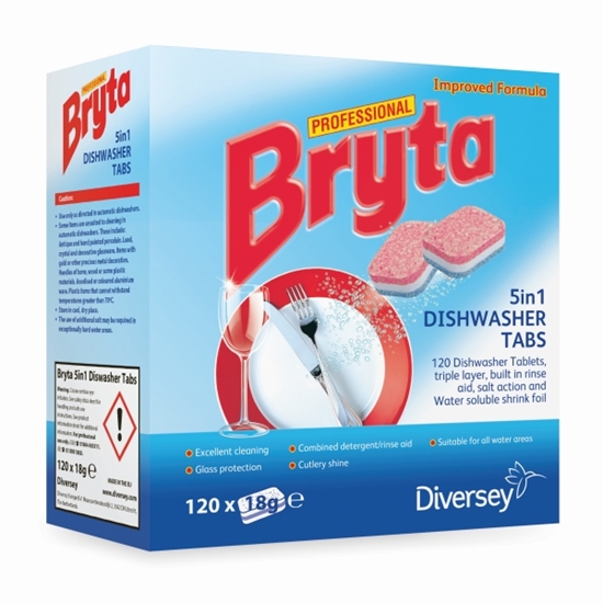 Picture of Bryta 5 in 1 Dishwasher Tablets - 120 in pack